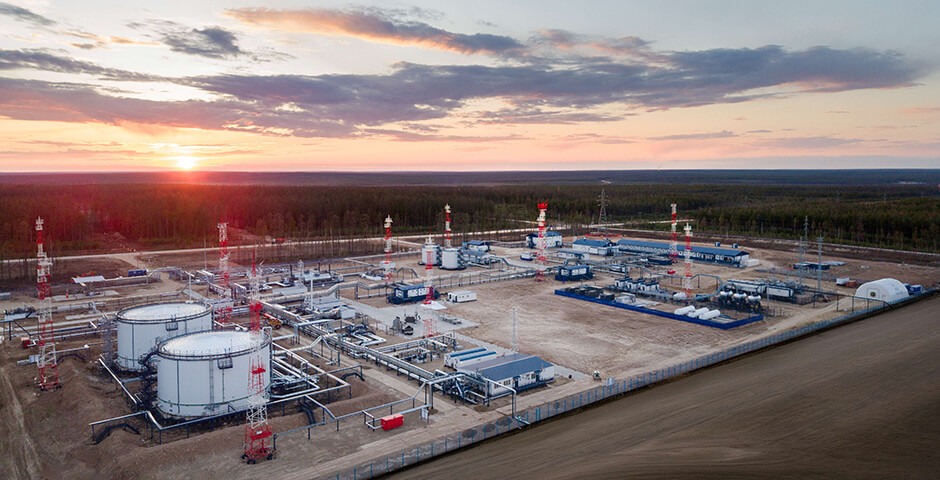 Группа Газпром начала полномасштабную добычу нефти на Чонской группе месторождений в Восточной Сибири