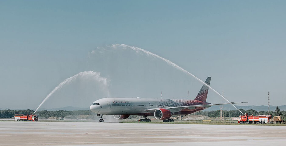 Открытие аэровокзала на Сахалине