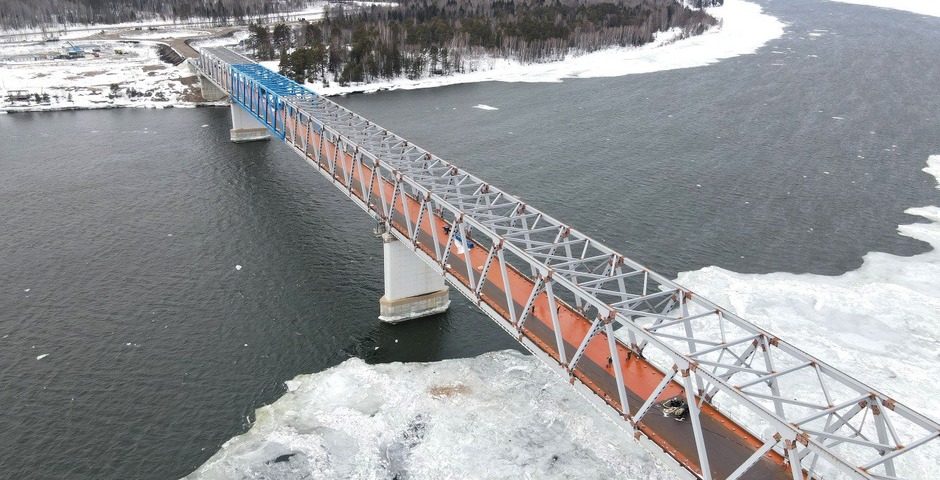 В Красноярском крае достраивают мост за 7 миллиардов рублей