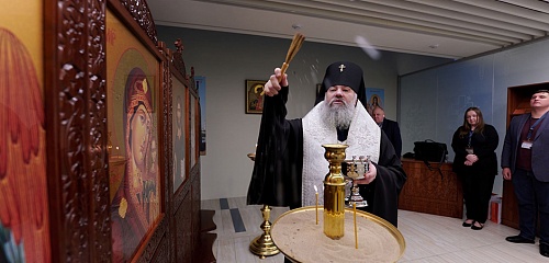 Накануне Рождества в аэровокзале «Южно-Сахалинск» обновили православную часовню